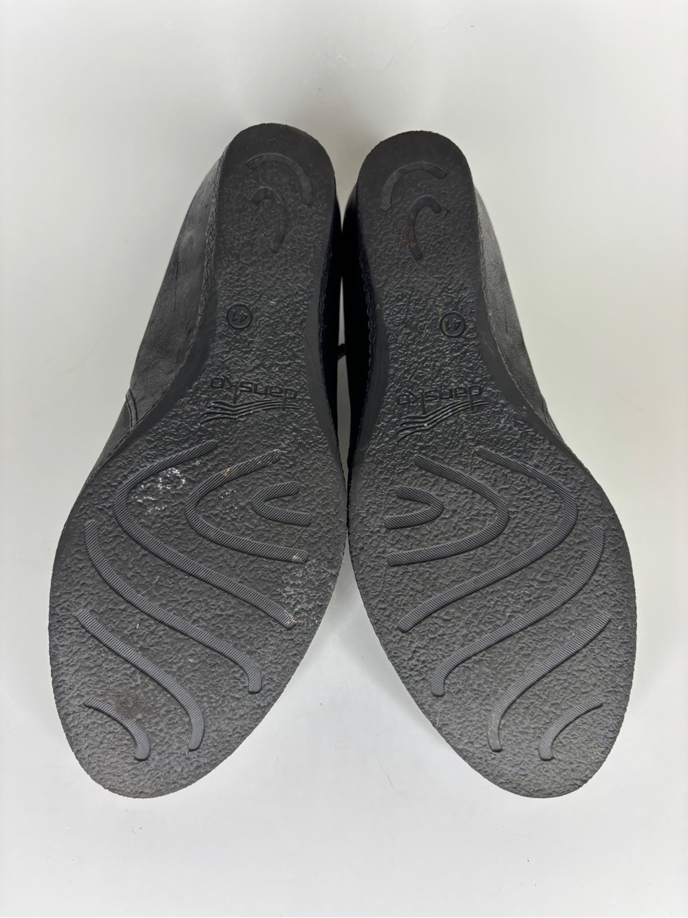 Dansko Shoes Wedge Heels Maryjanes Women Size 41 US 10 Black Leather - Picture 15 of 16